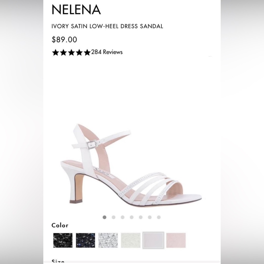 Brand new Ivory (not white) Nina heeled wedding sandals